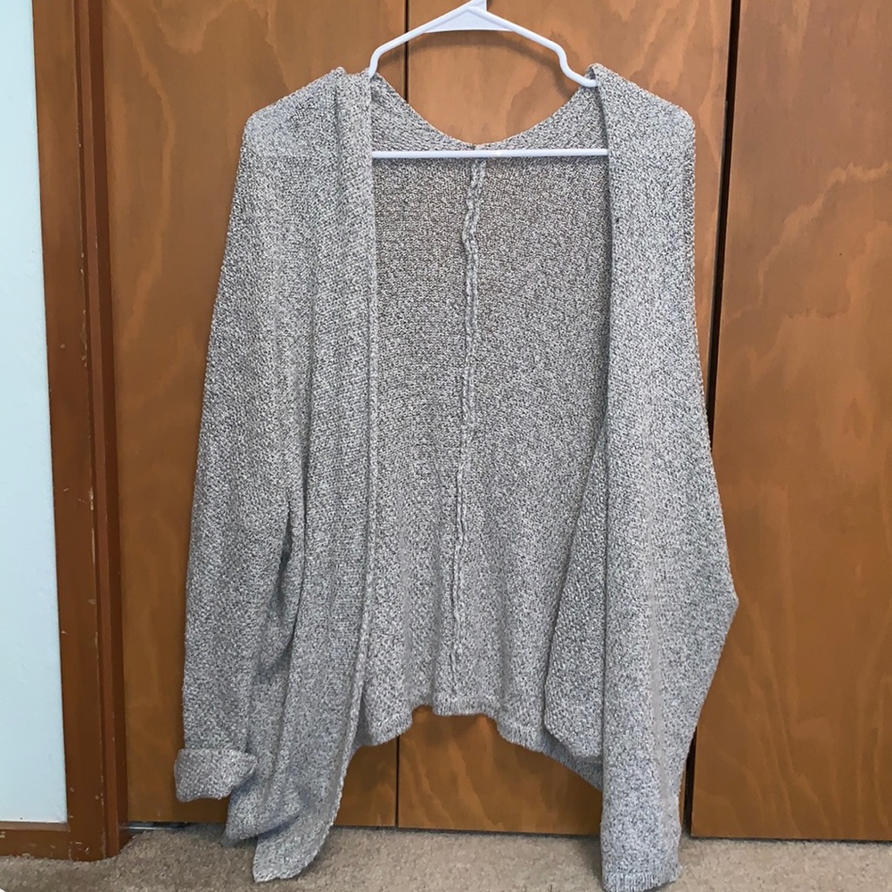 Brandy Melville Grey Oversized Cardigan Sweater